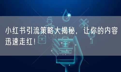 小红书引流策略大揭秘，让你的内容迅速走红！