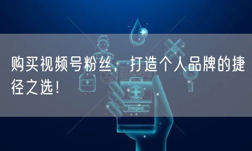 购买视频号粉丝，打造个人品牌的捷径之选！