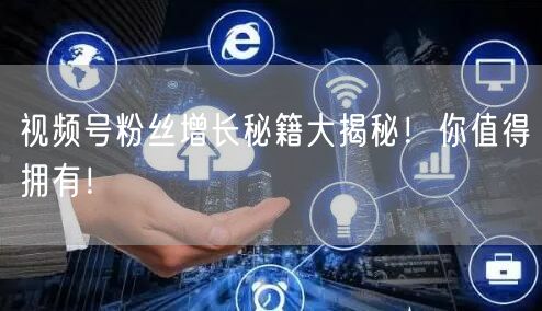 视频号粉丝增长秘籍大揭秘！你值得拥有！