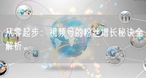 从零起步：视频号的粉丝增长秘诀全解析。