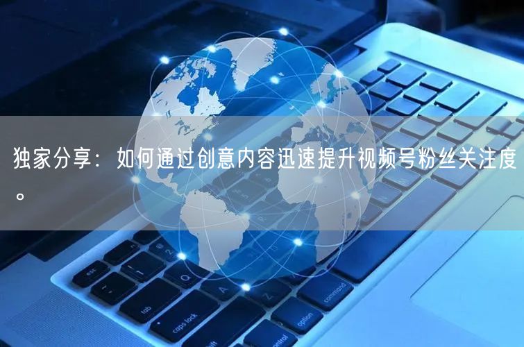 独家分享：如何通过创意内容迅速提升视频号粉丝关注度。