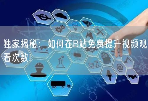 独家揭秘：如何在B站免费提升视频观看次数!