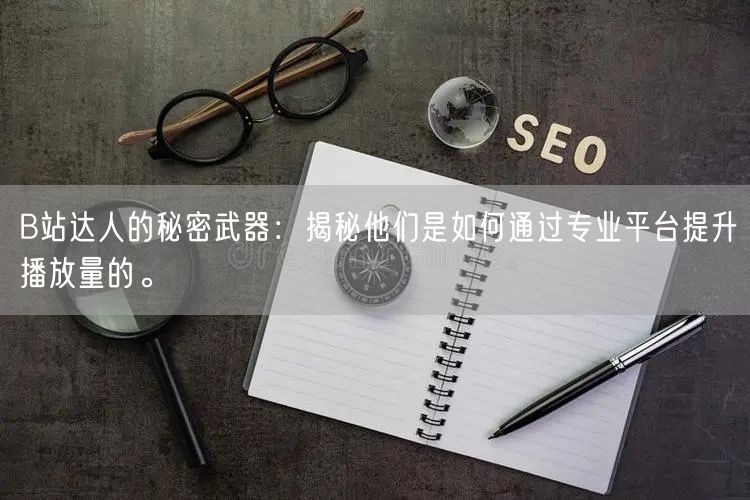B站达人的秘密武器：揭秘他们是如何通过专业平台提升播放量的。