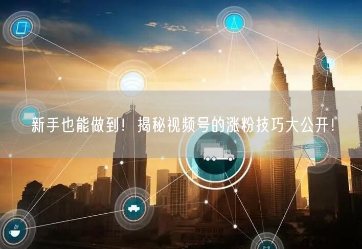 新手也能做到！揭秘视频号的涨粉技巧大公开！