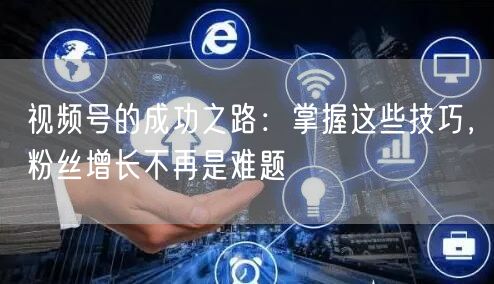 视频号的成功之路：掌握这些技巧，粉丝增长不再是难题