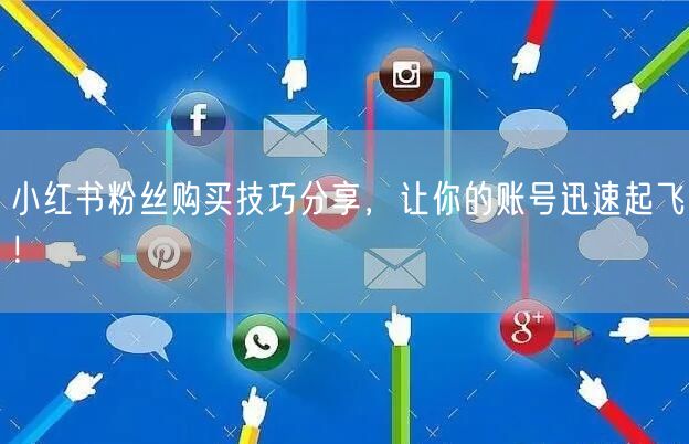 小红书粉丝购买技巧分享，让你的账号迅速起飞！