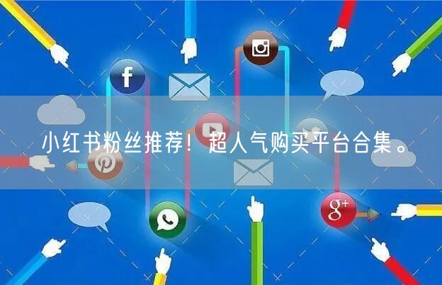 小红书粉丝推荐！超人气购买平台合集。