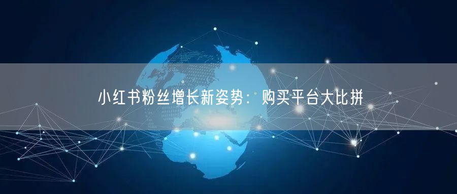 小红书粉丝增长新姿势：购买平台大比拼