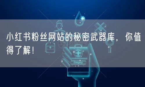 小红书粉丝网站的秘密武器库，你值得了解！