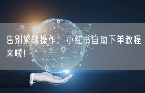 告别繁琐操作，小红书自助下单教程来啦！