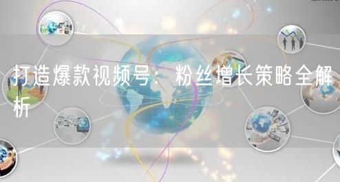 打造爆款视频号：粉丝增长策略全解析