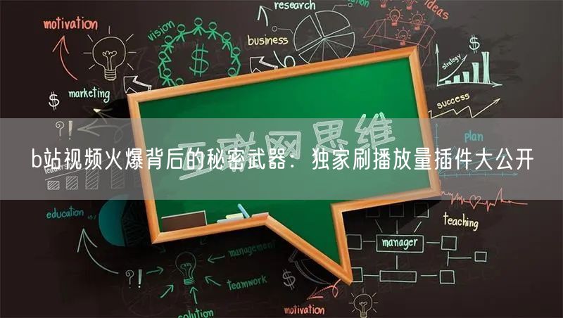 b站视频火爆背后的秘密武器：独家刷播放量插件大公开