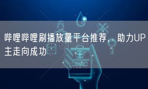 哔哩哔哩刷播放量平台推荐，助力UP主走向成功