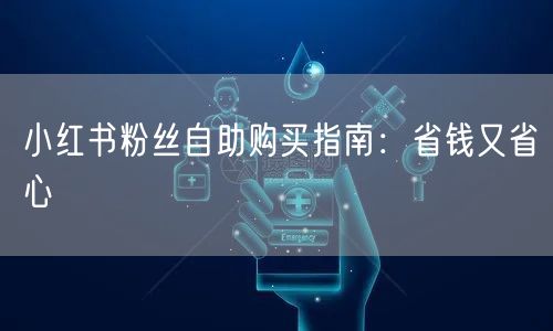 小红书粉丝自助购买指南：省钱又省心