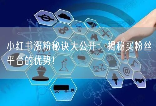 小红书涨粉秘诀大公开：揭秘买粉丝平台的优势！