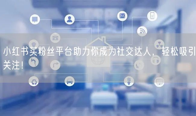 小红书买粉丝平台助力你成为社交达人，轻松吸引关注！