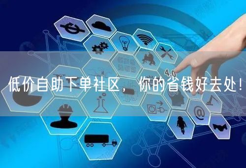 低价自助下单社区，你的省钱好去处！