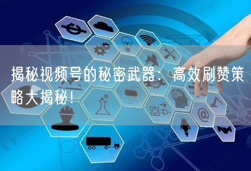 揭秘视频号的秘密武器：高效刷赞策略大揭秘！