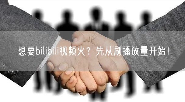 想要bilibili视频火？先从刷播放量开始！