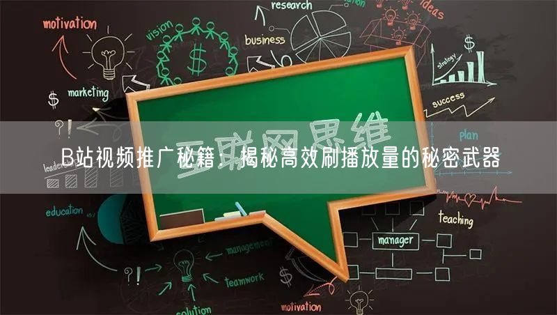 B站视频推广秘籍：揭秘高效刷播放量的秘密武器