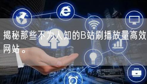揭秘那些不为人知的B站刷播放量高效网站。