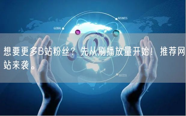 想要更多B站粉丝？先从刷播放量开始！推荐网站来袭。