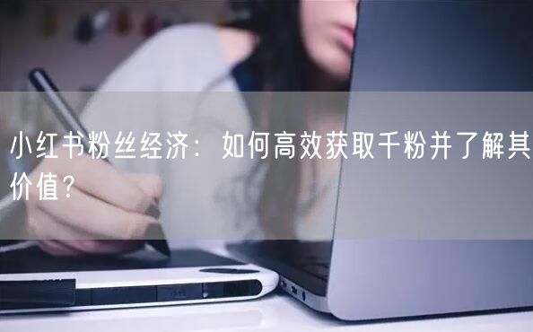 小红书粉丝经济：如何高效获取千粉并了解其价值？